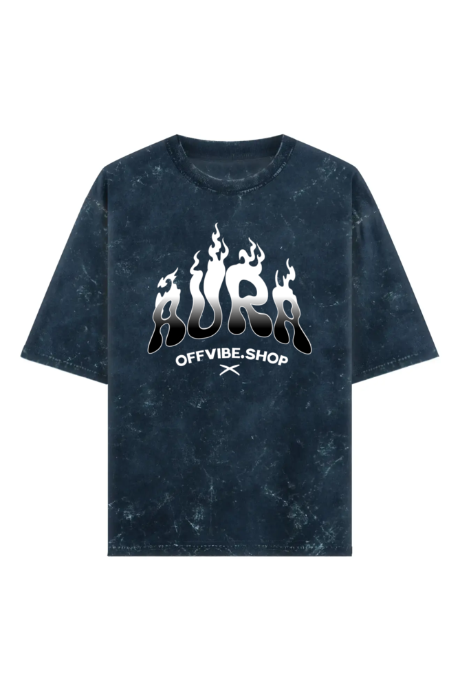 Aura: Acidwash Oversized Unisex Tshirt